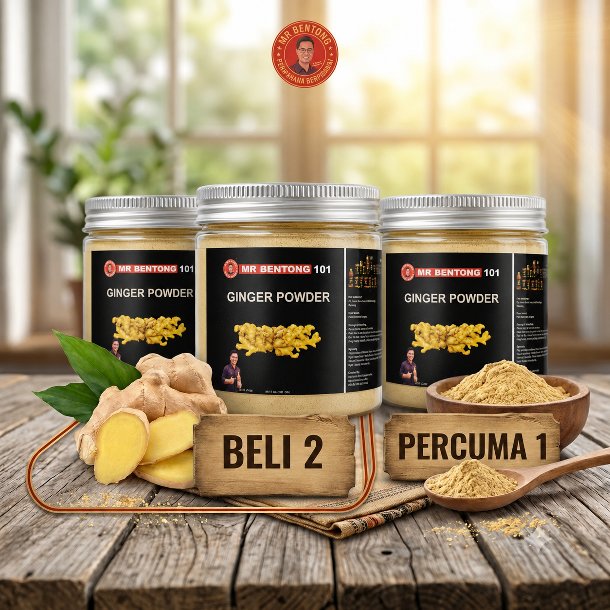 Set Jimat Serbuk Halia