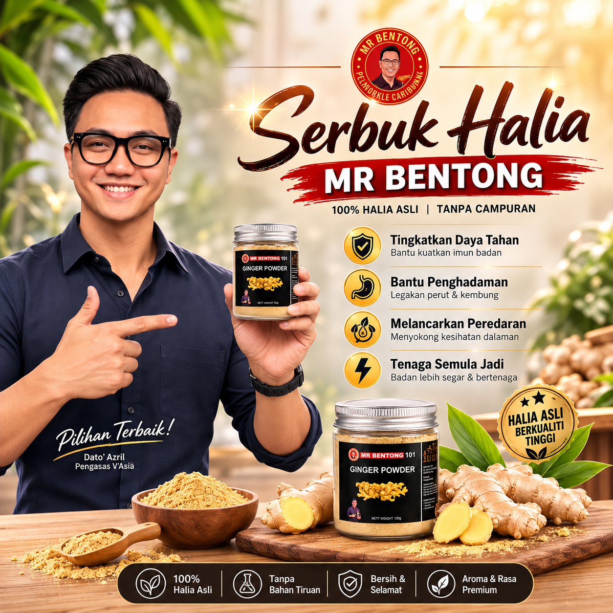 Produk Serbuk Halia Mr Bentong